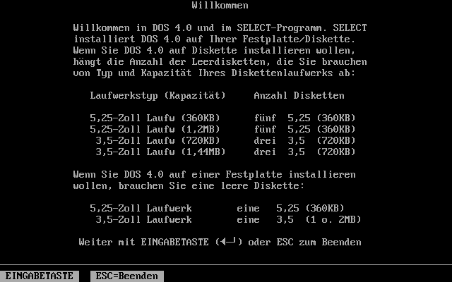 DOS 4 Setup