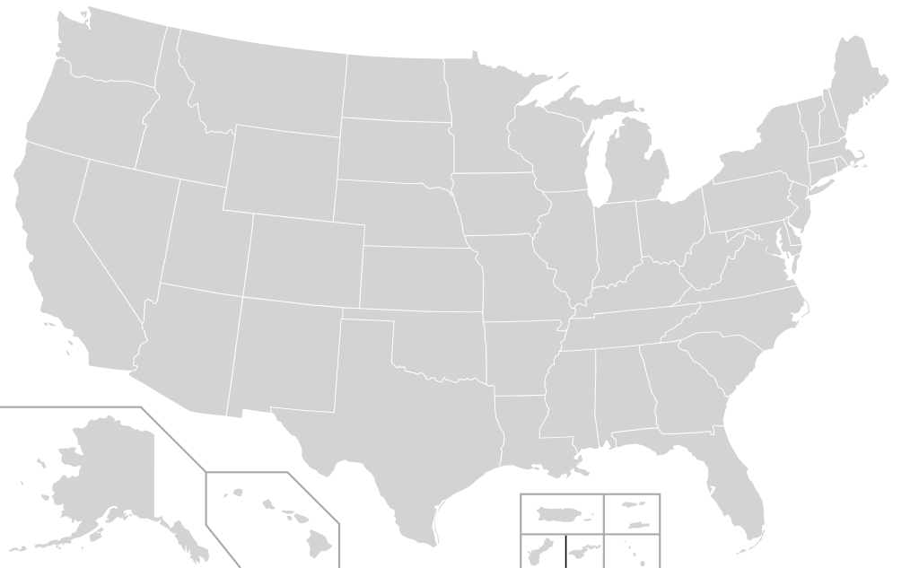 Map of the U.S.